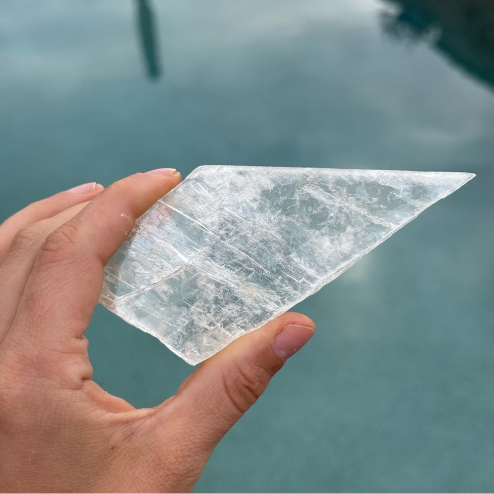 Raw Selenite Charging Plate